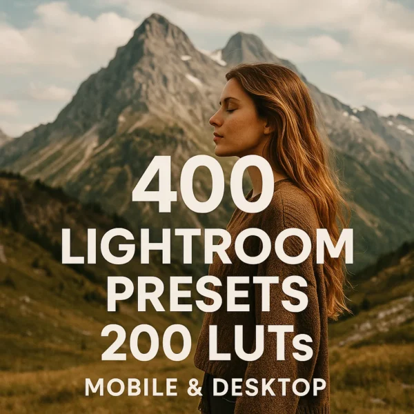 Creative Power Pack – 400 Lightroom Presets & 200 LUTs for Mobile & Desktop